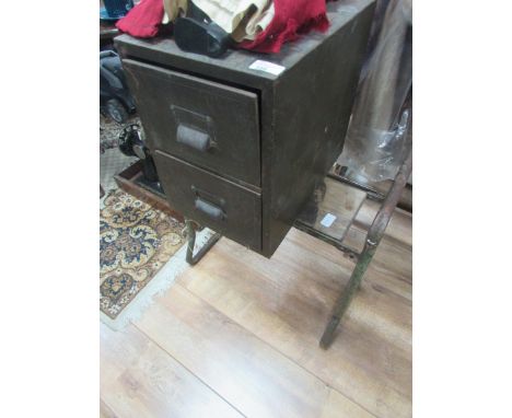 File cabinet and stool