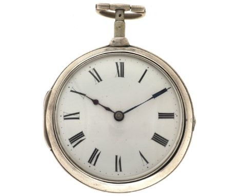 No Reserve - P. Frankwell Verge Fusee  Escapement Silver (925/1000) - Men's pocket watch - approx. 1759, London. Case: silver