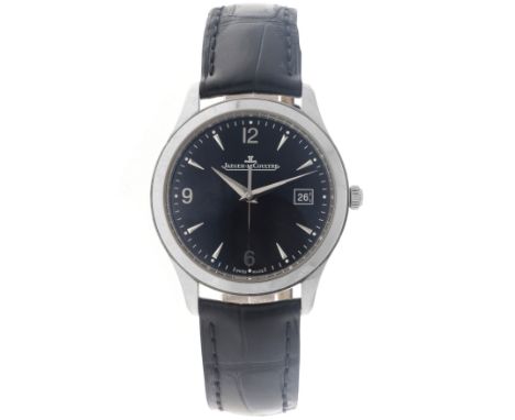 No Reserve - Jaeger-LeCoultre Master Control Date 176.8.40.s - Men's watch. Case: steel - strap: leather - automatic - condit