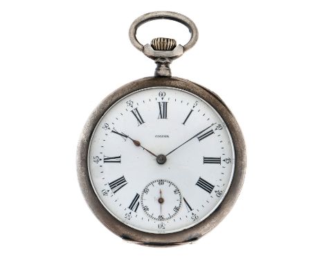 No Reserve - Omega Lever-Escapement silver 800/1000 - Men's pocketwatch - approx. 1958. Case: silver (800/1000) - manual wind