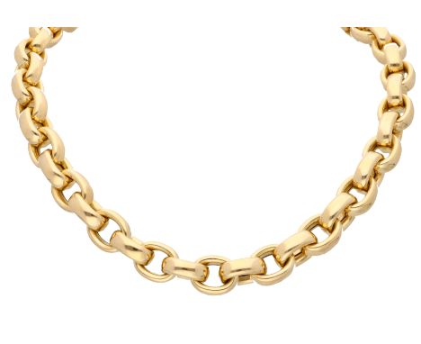 No Reserve - Chopard 18K yellow gold necklace. Heavy necklace with heart charm signed Chopard Les Chaines. With jewelry box a
