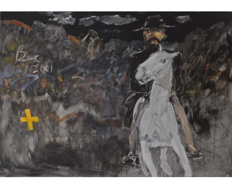 Basil Blackshaw HRHA RUA (1932-2016)Night Rider (2001)Acrylic on canvas, 152.5 x 213.5cm (60 x 84”)SignedProvenance: The Eamo