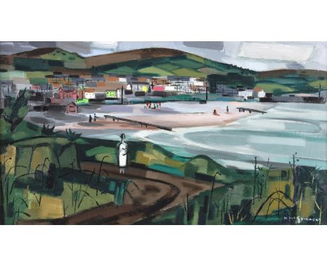 Norah McGuinness HRHA (1901-1980)Above the BayOil on canvas, 51 x 89cm (20 x 30'')SignedProvenance: From the collection of th