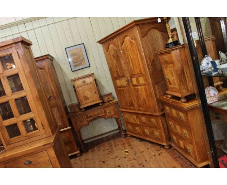 Barker &amp; Stonehouse Flagstone seven piece bedroom suite comprising two double door combination wardrobes, dressing table,