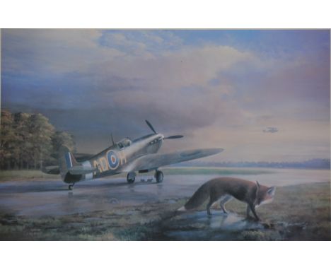 After Mark Postlethwaite, Leicestershire's Finest, signed, colour print, ltd ed 312/500, 37.5cm x 60.5cm, framed and glazed.