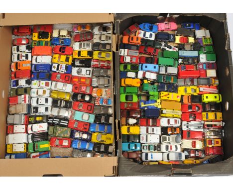 Matchbox Superfast large unboxed group of Modern Issue Vehicles with some vintage to include modern Emergency Vehicles; Refus