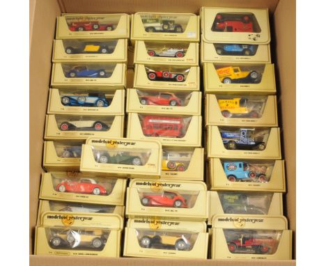 Matchbox Models of Yesteryear a mixed boxed group to include; Y12 Ford Model T&nbsp; "Coleman's Mustard"; Y1 Jaguar SS100 - d