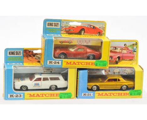 Matchbox King Size group of Cars (1) K21 Mercury Cougar - metallic gold, red interior, chrome hubs with black plastic tyres (