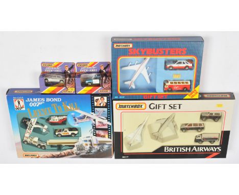 Matchbox Superfast group (1) "Licence to Kill" Gift Set - 4-piece includes Aeroplane, Helicopter, Pick-up and Peterbilt Tanke