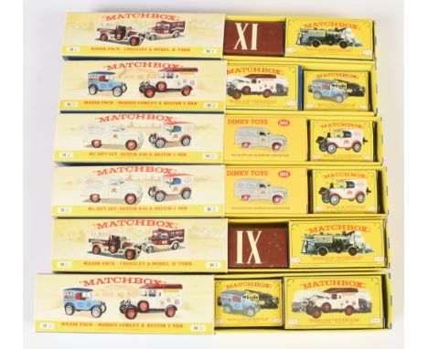 Matchbox Models of Yesteryear group of Major Pack Gift Sets. (1) M1 containing Crossley Delivery Truck and MB38 Ford Model A 