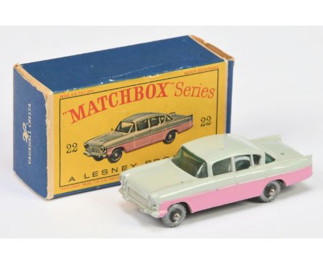 Matchbox Regular Wheels 22b Vauxhall Cresta - Stannard Code 14 - light grey body with lilac side panels, without rear silver 
