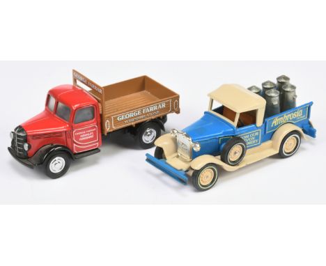 Matchbox Models of Yesteryear pair of pre-production trial models (1)&nbsp; (2) Y63 Bedford Type KD Truck - "George Farrar" -