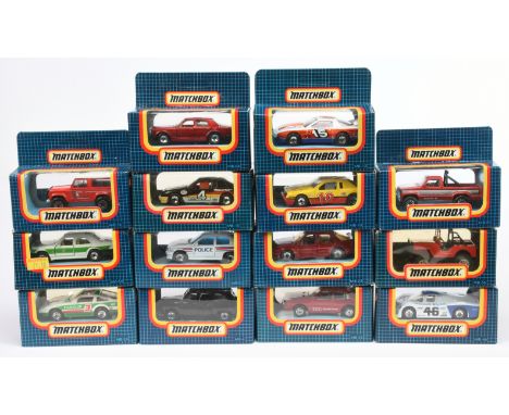 Matchbox Superfast MB Series mostly Macau group to include MB8 Vauxhall Astra GTE Police Car; MB24 Nissan 300 ZX Turbo "Fujic