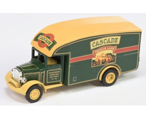 Matchbox Models of Yesteryear YGB18 Morris Courier Van "Cascade Premium Lager" Pre-production model - dark green Resin body, 