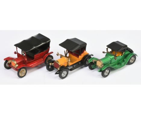 Matchbox Models of Yesteryear group of Colour Trial Models (1) Y1 Ford Model T - Red body and base, metal steering wheel with