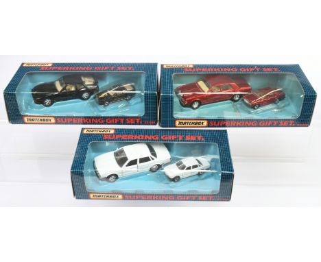 Matchbox Super kings Gift Sets group (1) KS808 Comprising Super kings &amp; MB Series Rolls Royce Silver Spirit - metallic re