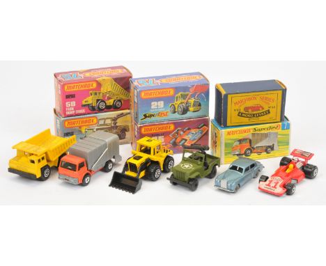 Matchbox Regular Wheels &amp; Superfast to include 44a Rolls Royce Silver Cloud - metallic silver-blue body, silver trim, met