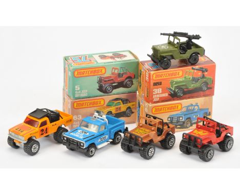 Matchbox Superfast Off Road group (1) 5d 4x4 Jeep Off-road - metallic bronze body with yellow "Golden Eagle" hood tampo print