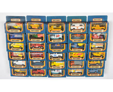 Matchbox Superfast MB Series mostly Macau group to include MB16 Land Rover 90; MB23 Peterbilt Tipper Truck; MB27 Jeep Cheroke