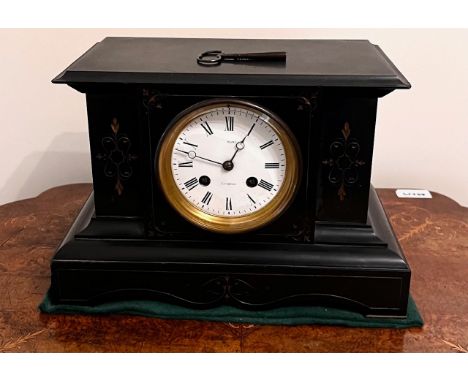 SLATE MANTLE CLOCK, PENLINGTON LIVERPOOL