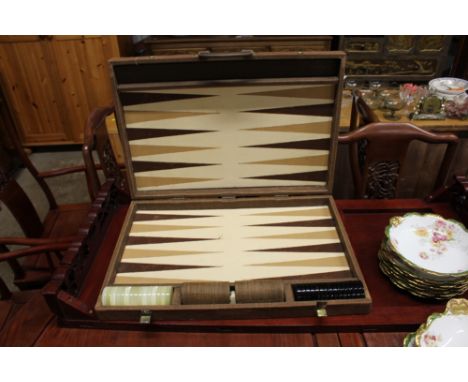 A large backgammon set 