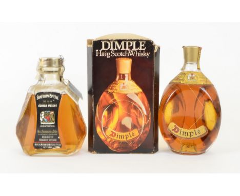 Two bottles of Scotch whisky,  consisting of a bottle of 'Something Special De Luxe Scotch Whiskey' by Hill Thomson &amp; Co.