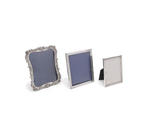 Three silver photograph frames,Asprey &amp; Co Ltd, London 1996 and Birmingham 1997, the third, Richard Lawrence Geere, retai