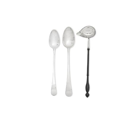 A George III silver Old English pattern basting spoonPaul Storr, London 1816 length 31.3cm, together with a George III silver