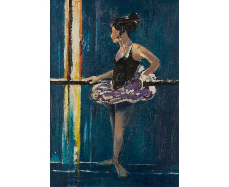 § DONALD HAMILTON FRASER R.A. (SCOTTISH 1929-2009) DANCER, REFLECTED LIGHT Signed lower right, oil on canvasDimensions:64cm x