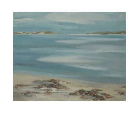 § PERPETUA M. POPE (SCOTTISH 1916-2013) TRAIGH MVOR II - 1978 Signed lower left, titled and dated verso, oil on canvas Dimens