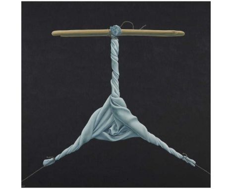 § ALISON DUNLOP R.S.W. (CANADIAN/SCOTTISH 1958-) TWIST I Signed lower left, oil on canvasDimensions:90cm x 90cm (35.5in x 35.