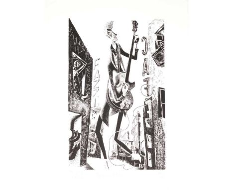 § JOHN BYRNE R.S.A. (SCOTTISH 1940-) UNDERWOOD LANE Screenprint, 10/10, signed, titled and numbered in pencil to margin, publ