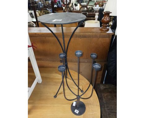 MODERN 5 BRANCH CANDLE OR TEA LIGHT HOLDER & SIMILAR PLANT STAND