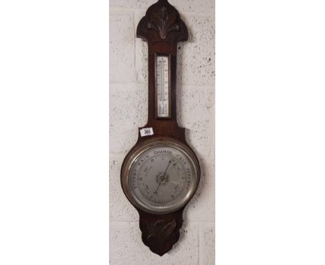 OAK CASED WALL BAROMETER