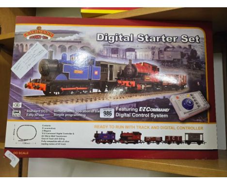 BACHMANN DIGITAL STARTER SET, 2 LOCO'S TRACK INCL; CONTROLLER, SOME TRACK MISSING