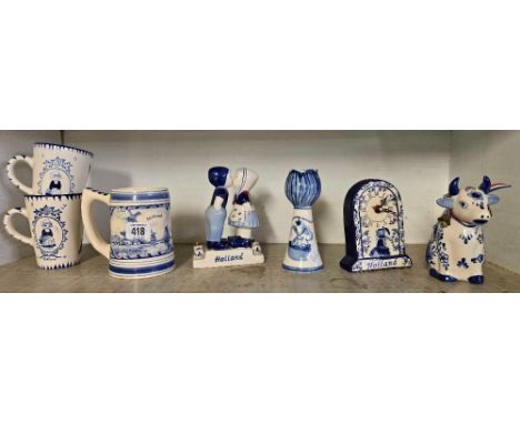 SHELF OF DUTCH DELPH CHINAWARE