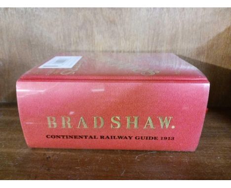 HARDBACK BOOK BY BRADSHAW CONTINENTAL RAILWAY GUIDE 1913