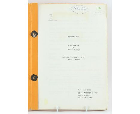 Turtle Diary (1985) Script - This Harold Pinter screenplay for a film starring Ben Kingsley, Glenda Jackson, Michael Gambon e