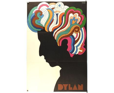 Bob Dylan (1967) US Record album Insert poster, artwork by Milton Glaser, folded, 22 x 33 inches.