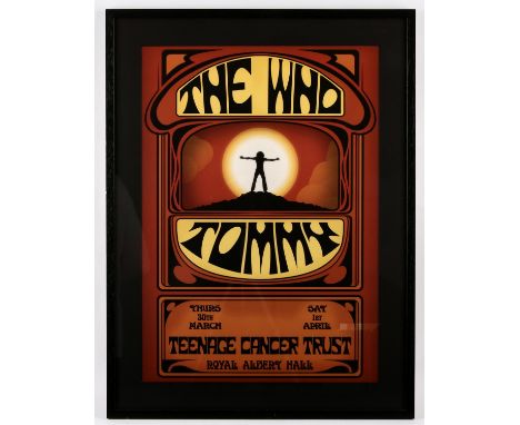 The Who, Tommy Live, Official 2017 UK limited edition lithograph print, issued at the two Teenage Cancer Trust Benefit perfor