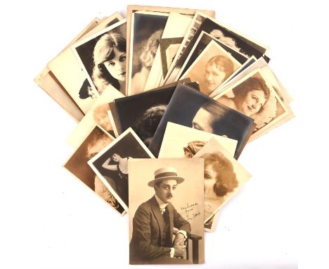 Large Collection of Vintage Signed stills and facsimile signed photos - To include Dorothy Gish, Lillian Gish, Ethel Clayton,