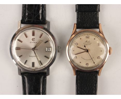 A Cyma Navystar stainless steel cased gentleman's wristwatch, the signed jewelled R.488.2 caliber movement numbered '304836',
