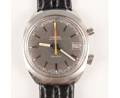 An Omega Chronostop steel cased gentleman's wristwatch, circa 1969, the signed jewelled 920 caliber movement numbered '288567