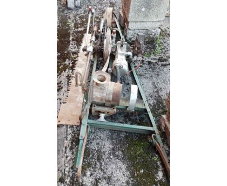 Motorised Wade Saw, No. 26, with an original engine and one original saw (see photos)