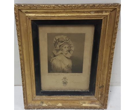 18thC Mezzotint - “Mrs Bover”, pub’d 1790 by John Young, after J Hoppner, engraved C Watson, 22cm x 16cm, in a gilt frame & l