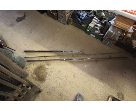 An NGT 2m telescopic net handle and a NGT Carper 12ft two piece fishing rod 