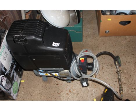 An 8 bar electric air compressor with tyre inflating gun 