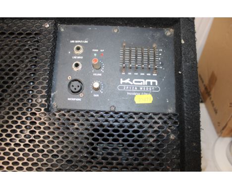 A Cam ZP12a Wedge speaker, lacking power cable