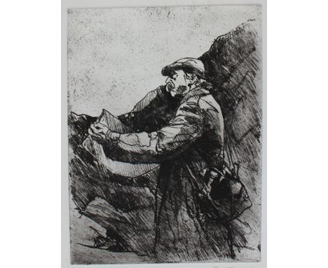 David Carpanini'Kyffin"A limited edition etching No. 6/10Signed and inscribed in pencil to the margin40 x 30cm   CONDITION RE