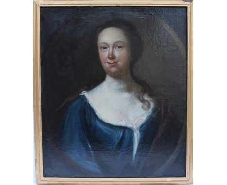 19th century British SchoolHead and shoulders portrait of a ladyOil on canvas laid onto board72.5 x 61cm